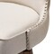 Baxton Studio Gradisca Light Beige Button-Tufted Upholstered Swivel Barstool, PK2 129-7074 - alternate 6